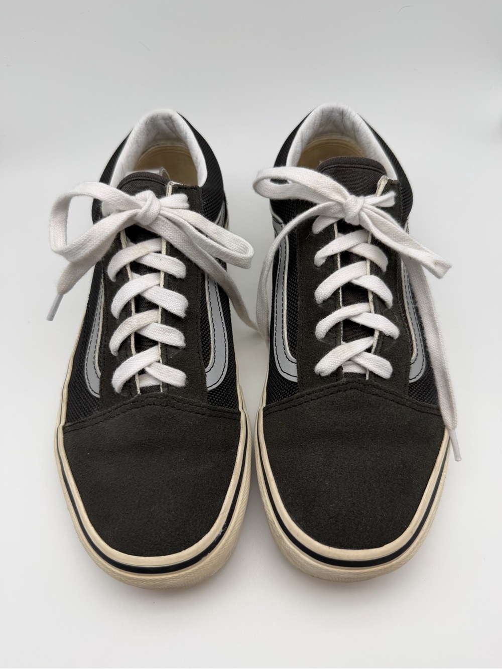 Vans Black Low-Top Sneakers with White Accents Juniors Size 6